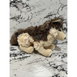 Douglas Plush The Cuddle Toy Smoke Wolf Plush Stuffed Animal #1845 18” Large NWT